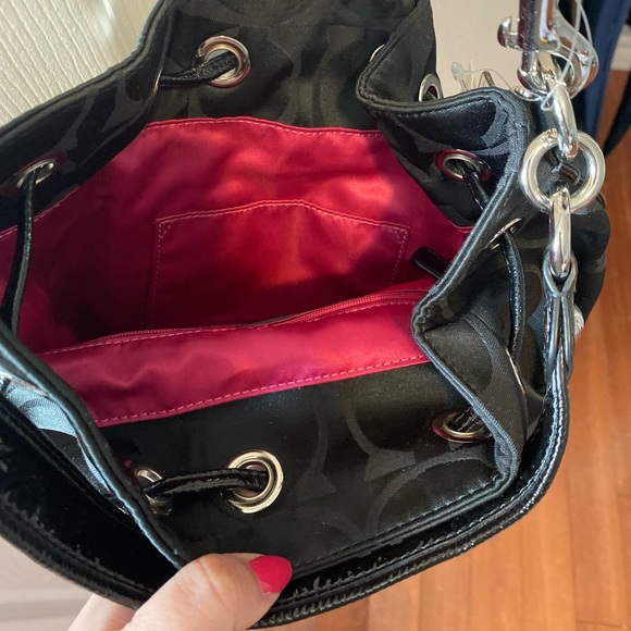 Coach poppy draw string bag TAGS STILL ON - Picture 5 of 6